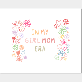 In My Girl Mom Era Back Print Gender Reveal Future Mom Posters and Art